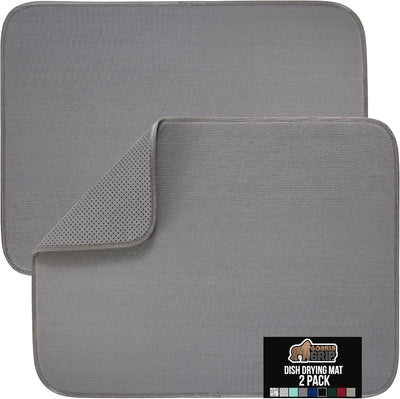 Tapete microfibra absorbente 18x16pulg antideslizante cocina gris