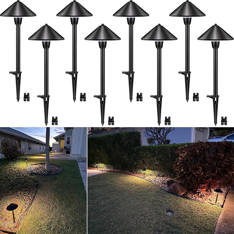 8 Luces LED Camino Bajo Voltaje 12-24V IP65 Impermeable