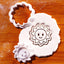 Juego mini cortadores galletas sellos Smiley Sunshine