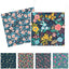 Toallas de cocina reutilizables con bucle para colgar 7x7 pulgadas microfibra decoración floral