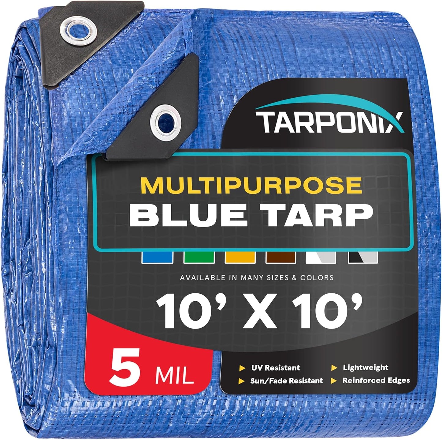 Cubierta polietileno 10x10pulg 5mil impermeable duradera