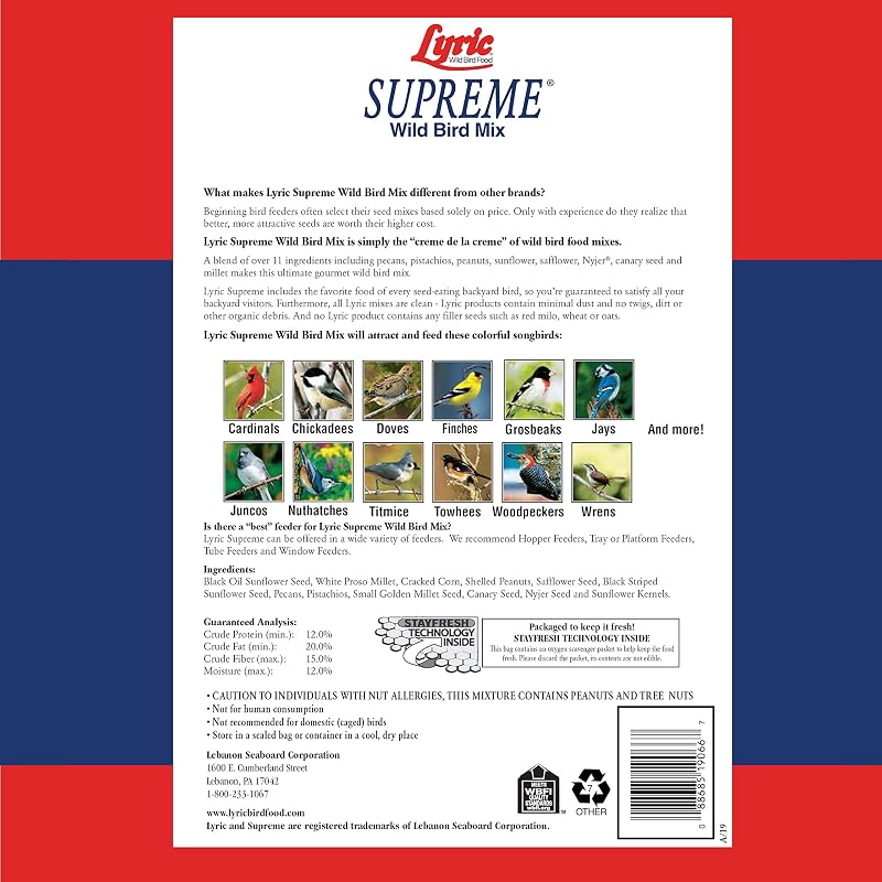 Semillas para pájaros silvestres bolsa 40lb