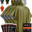 Poncho Mylar con capucha reutiliz. para emergencias camping