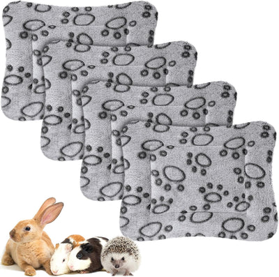 4 Pzas Ropa Cama Impermeable Conejillo Invierno Tapete Reversible