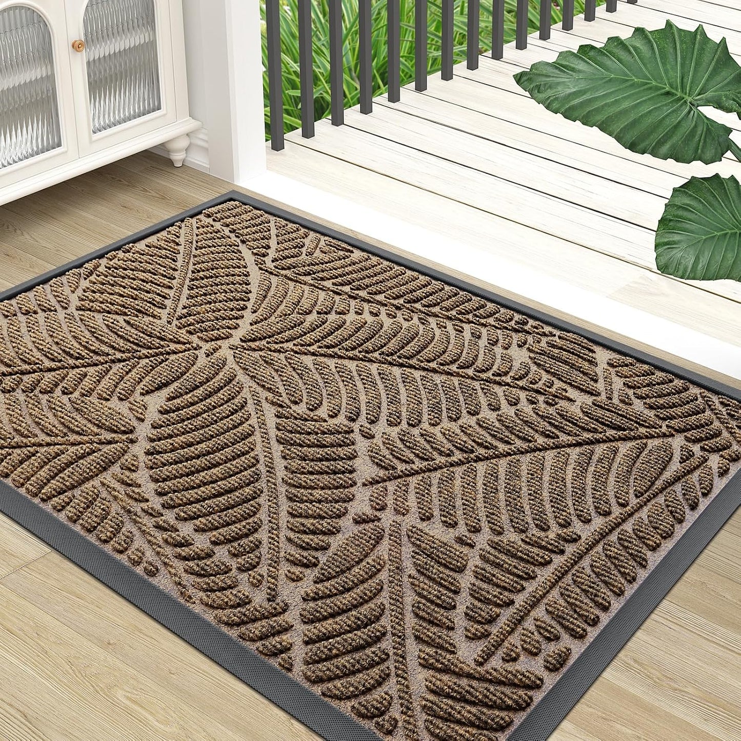 Tapete impermeable goma natural antiderrap perfil bajo