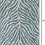 Alfombra área Tsavo 4x6ft rectangular verde azulado