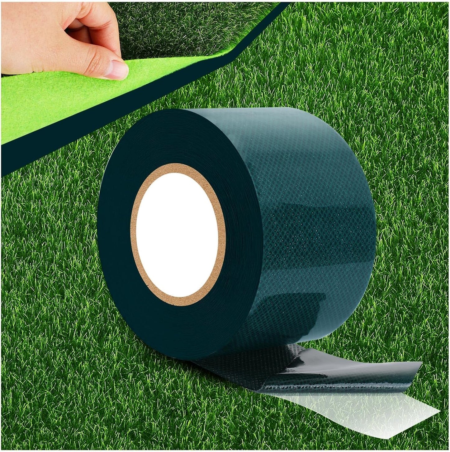Cinta doble cara césped artificial para jardín y alfombra exterior