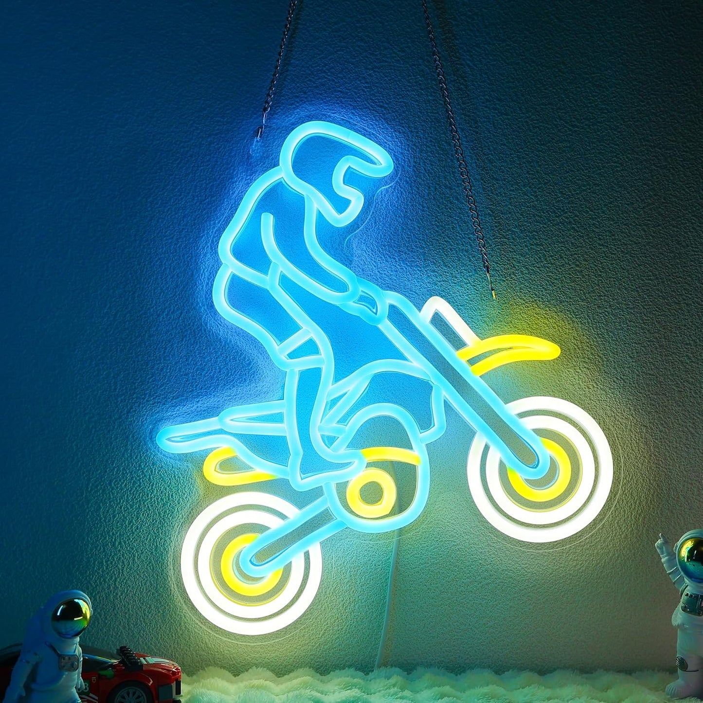 Letrero neón bicicleta USB 5V para niños