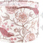 Tambor lámpara 16x10" diseño pájaros rosas polyester