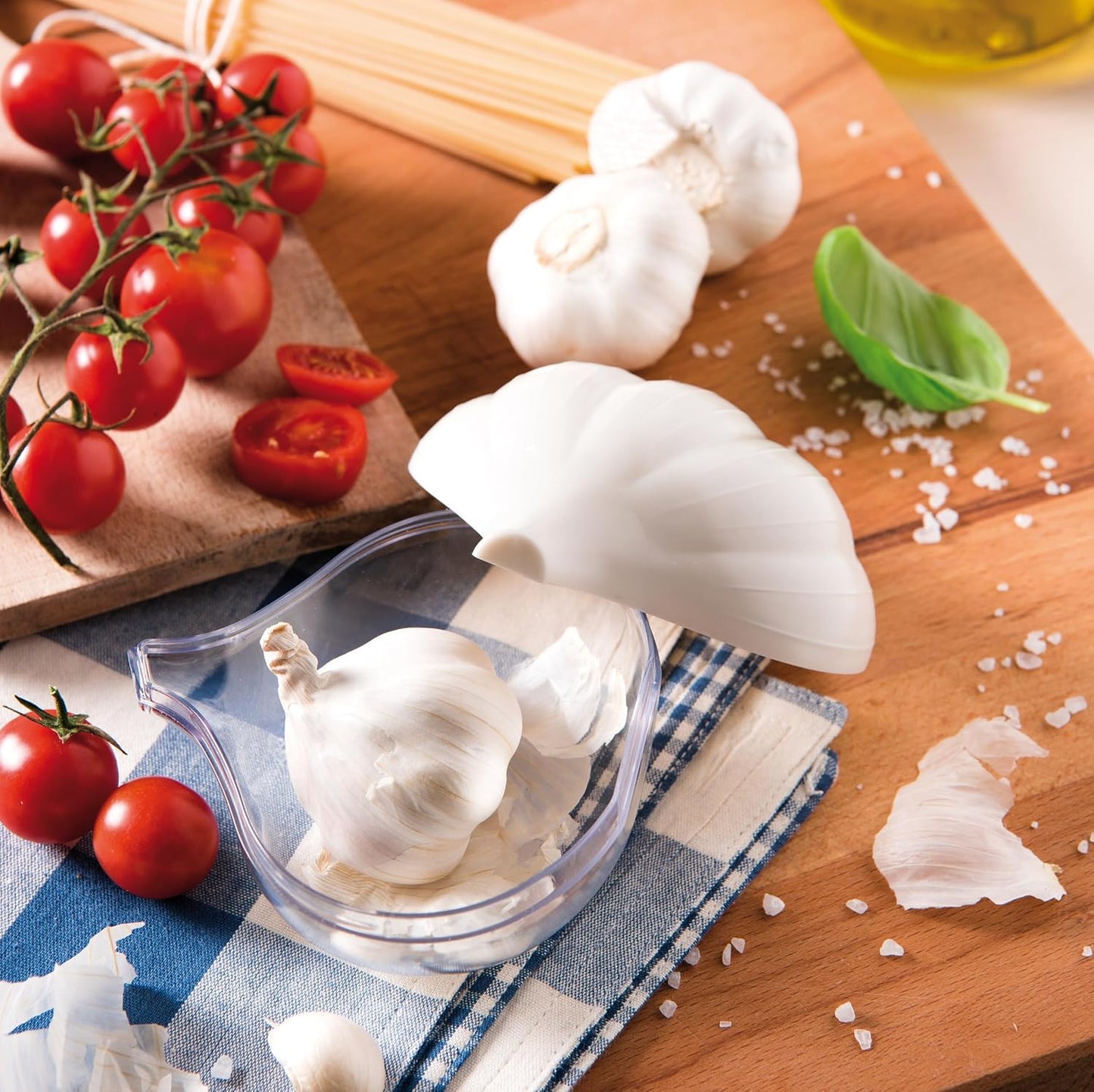 Guarda Ajo 1 Pza Blanco para Cocina y Conservación