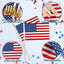 50 Mini Banderas Americanas en Palo Impermeables 4 de Julio