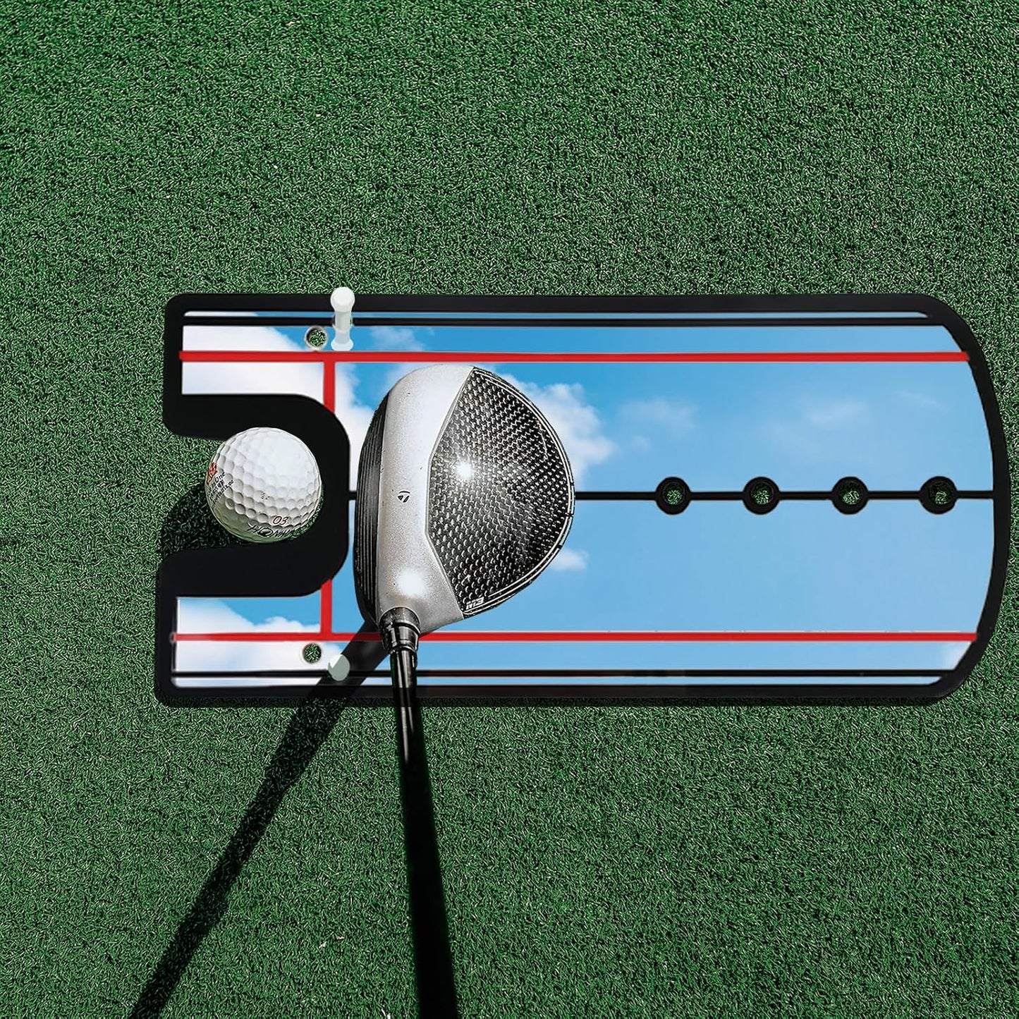 Espejo de putting para golf corrección postura