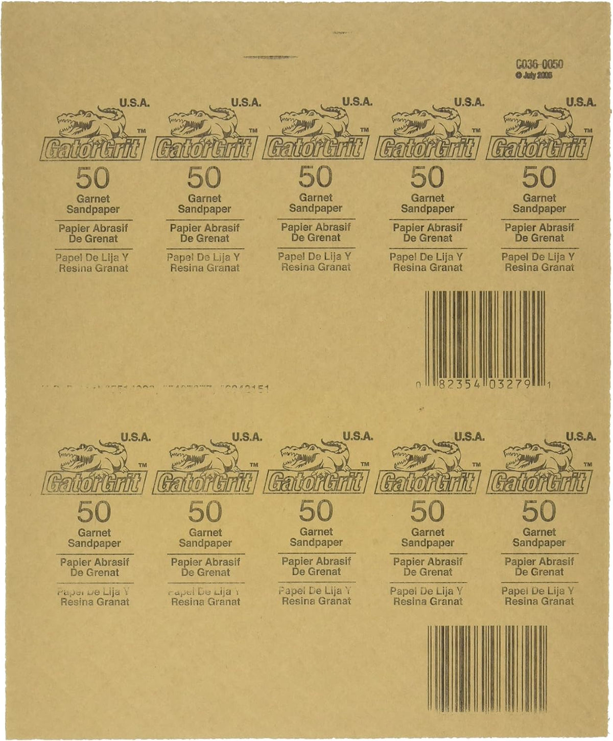Hojas lijado madera 9x11pulg grano 50 pack 25