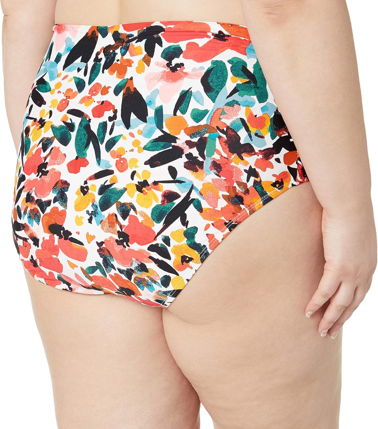 Bañador cintura alta mujer fruncido lateral