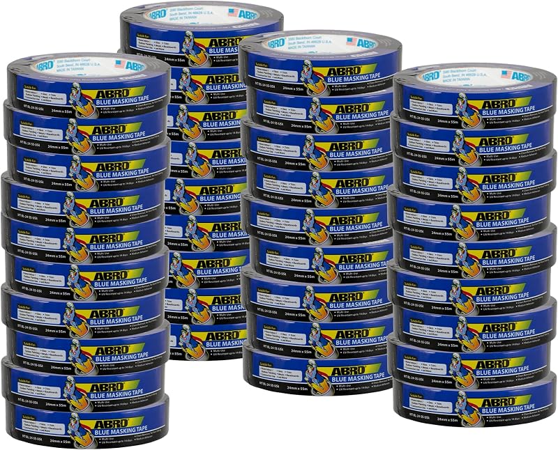 36 Rollos Cinta Pintor Azul 24mmx55m Multiusos