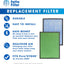 Filtros 4en1 HEPA purificador aire Puro²xygen P500 pack 2