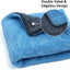 Toalla microfibra coche 18x24pulg sin pelusas azul gris