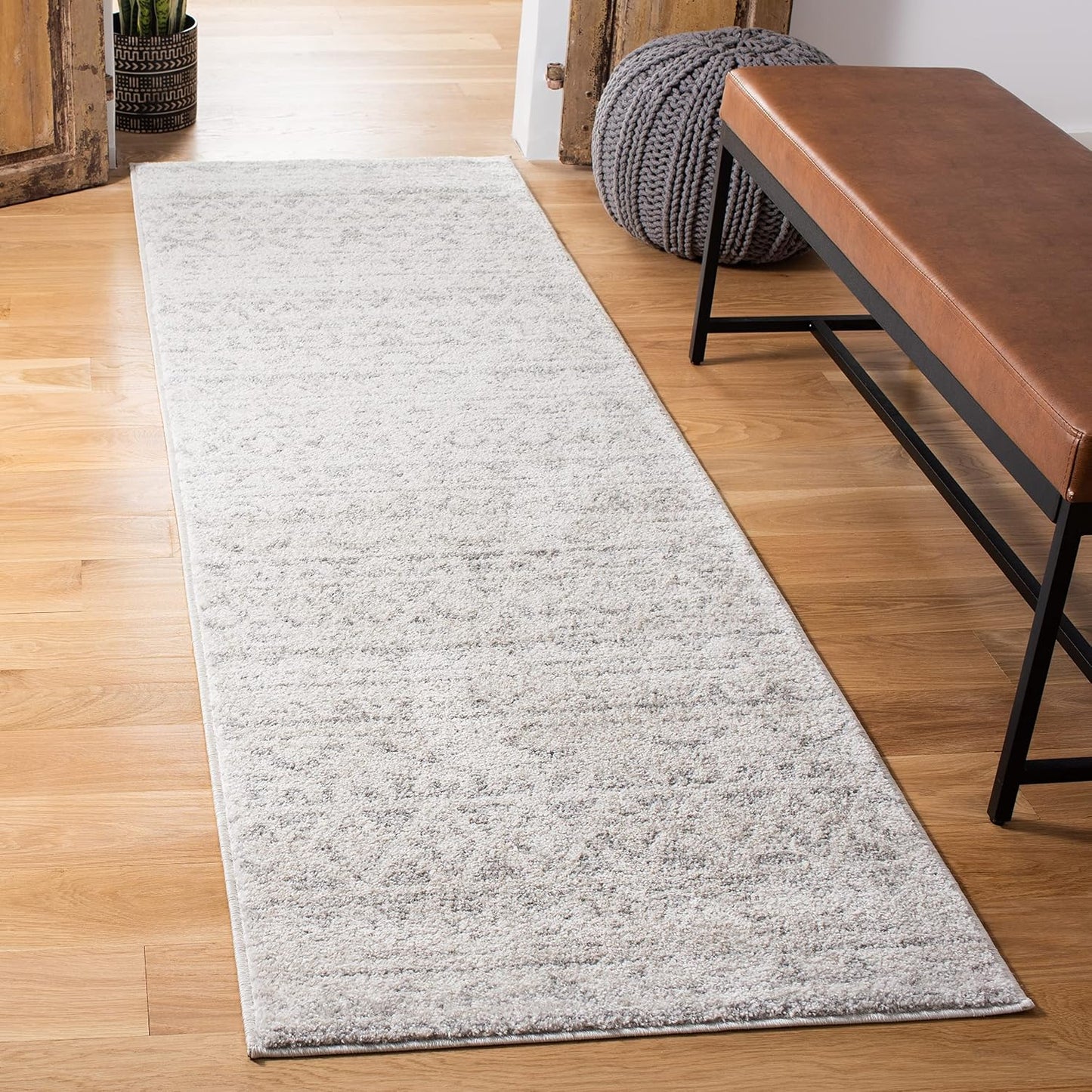 Alfombra decorativa 2'6"x4' diseño marroquí bohemio envejecido