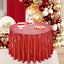 Mantel lentejuelas rojo brillante 90pulg para fiestas