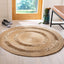 Alfombra redonda fibra natural estilo bohemio 3ft