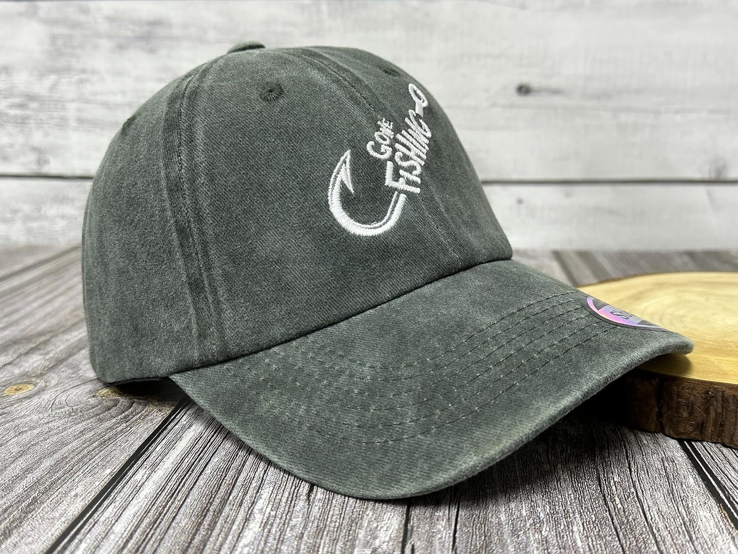 Sombrero dad tejido algodón ajustable para pescador