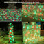 Tira luces LED Navidad rojo verde 5x7pies impermeable exterior