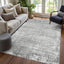 Tapete interior moderno abstracto beige antiderrap 3x5ft