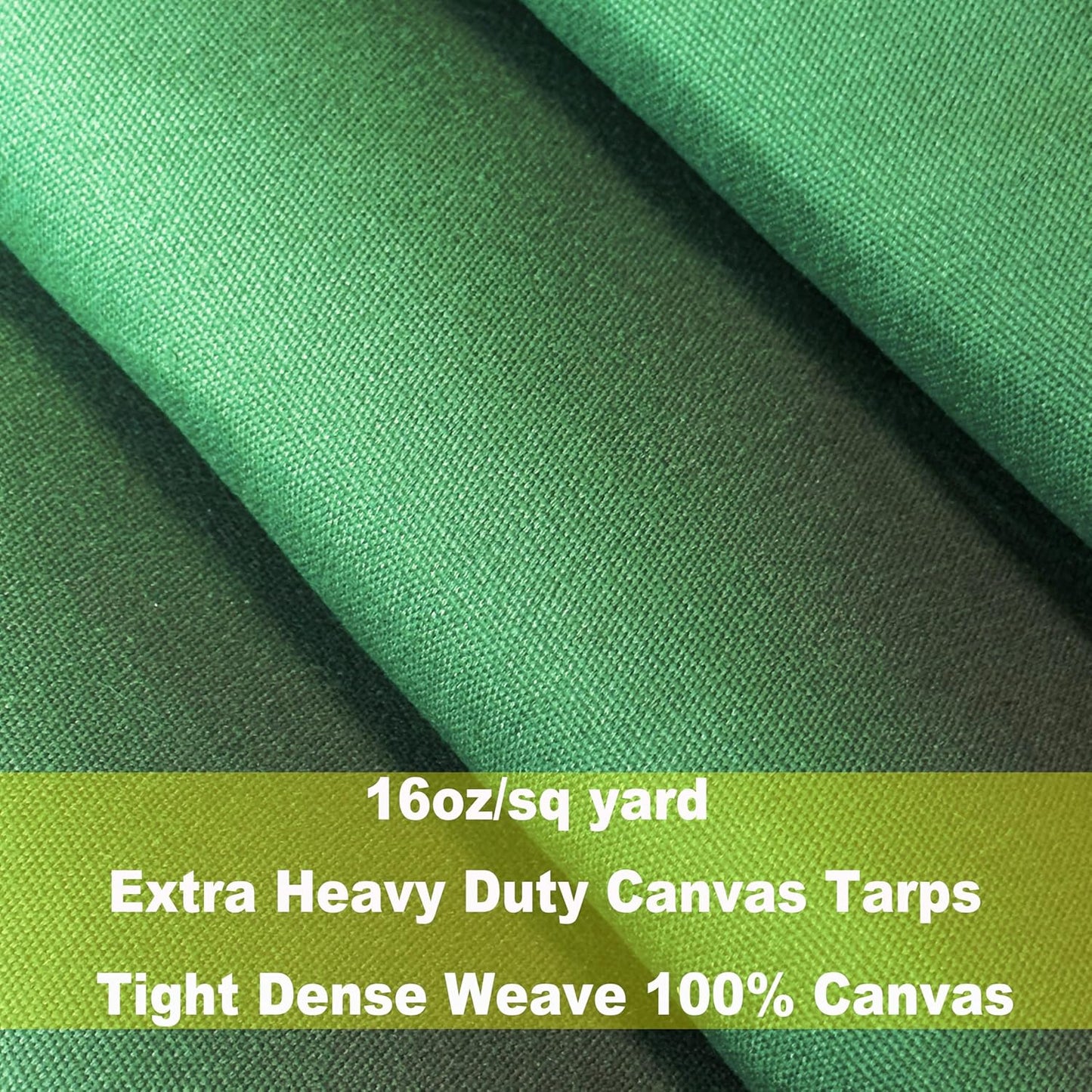2 Lonas 4x8ft 16oz Cubierta Resistente Agua Verde