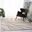 Alfombra Shag 10ft2 Color Crema y Beige No Pelusa Ideal Sala