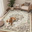 Alfombra suave oriental 3x5pulg antiderrap oficina