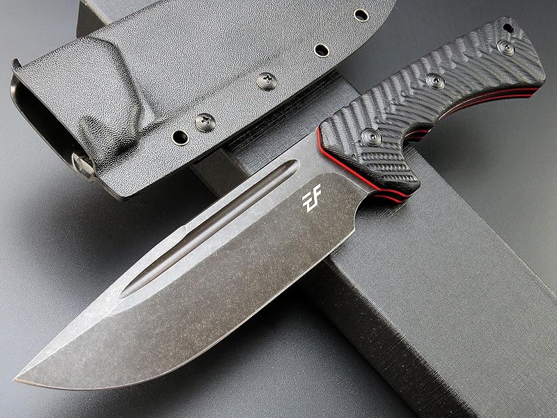 Cuchillo EDC Hoja AUS-10 G10 Full Tang para Camping Caza