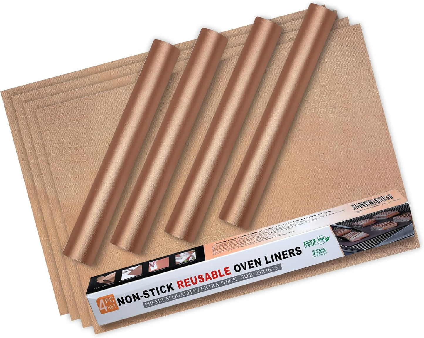 Forros horno reutilizables antiadherentes 4 pzas