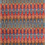 Alfombra rectangular ikat 10x14pulg multi/borgoña