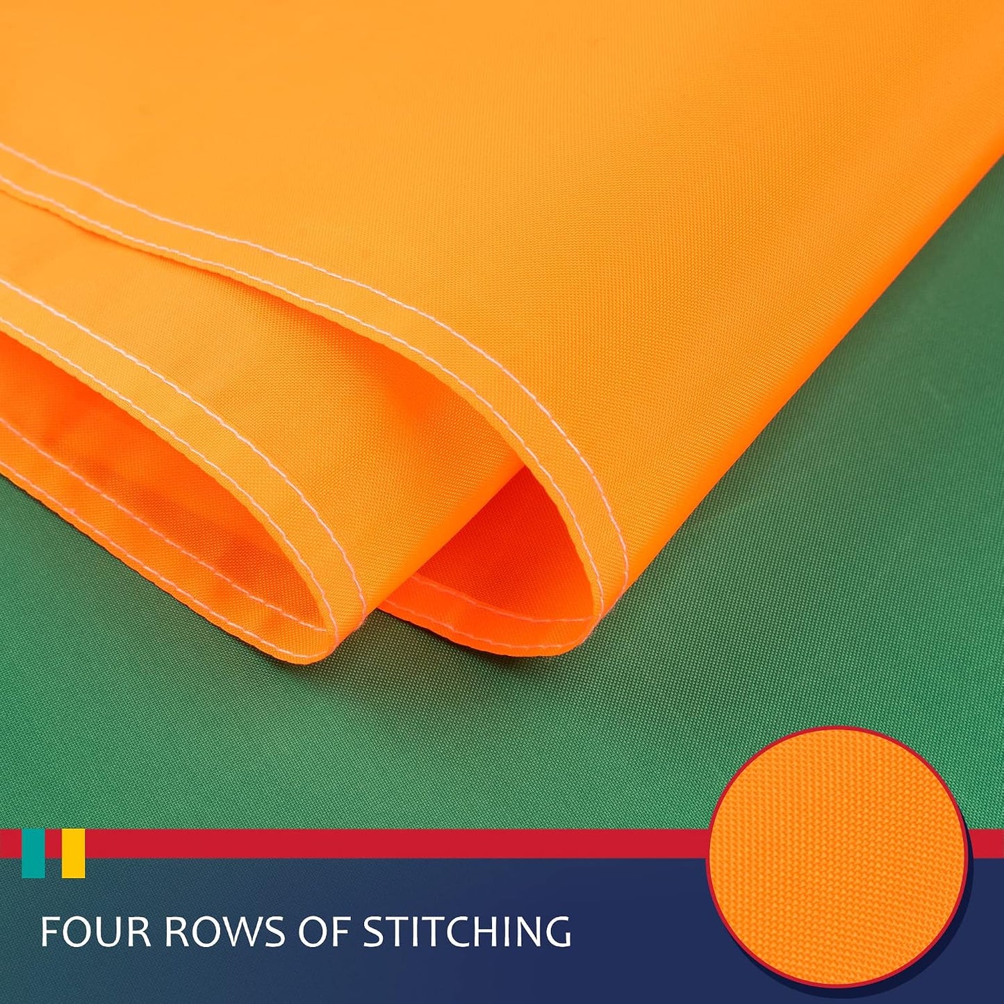 Bandera Irlanda 3x5ft nailon resistente rayas cosidas