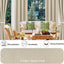 6 Cortinas Lino Impermeables Exteriores 54x84pulg