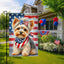 Bandera jardín Yorkshire Terrier 12x18pulg doble cara 4 de Julio