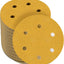 Discos lijado 6pulg 80grano orbital 100uds