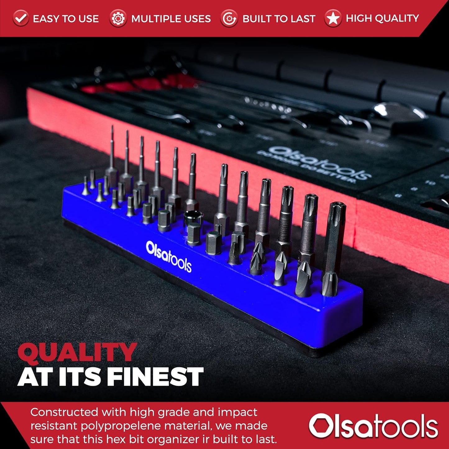 Organiz. Hex Bit Azul para Herramientas de Taller