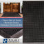 Alfombrilla entrada goma resistente exterior negro