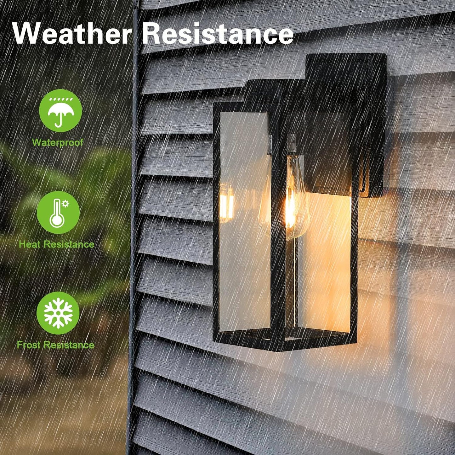 Luces pared exterior 16pulg impermeable antioxidante