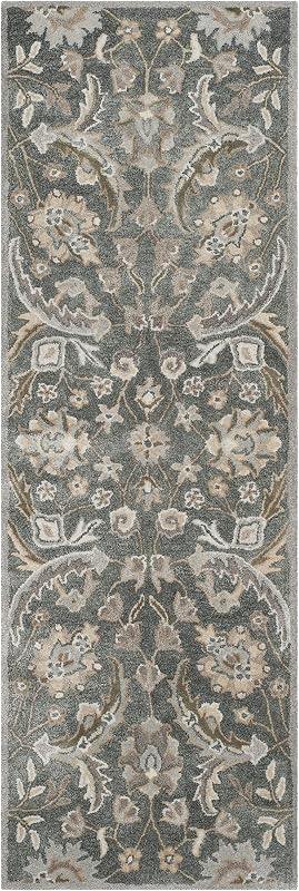 Alfombra pasillo viscosa hecha a mano 2'3"x7'