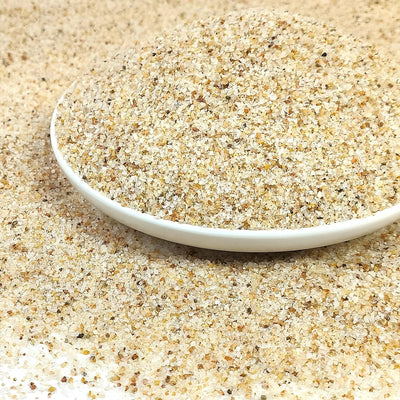 Arena acuario beige 2lb para pecera y terrario