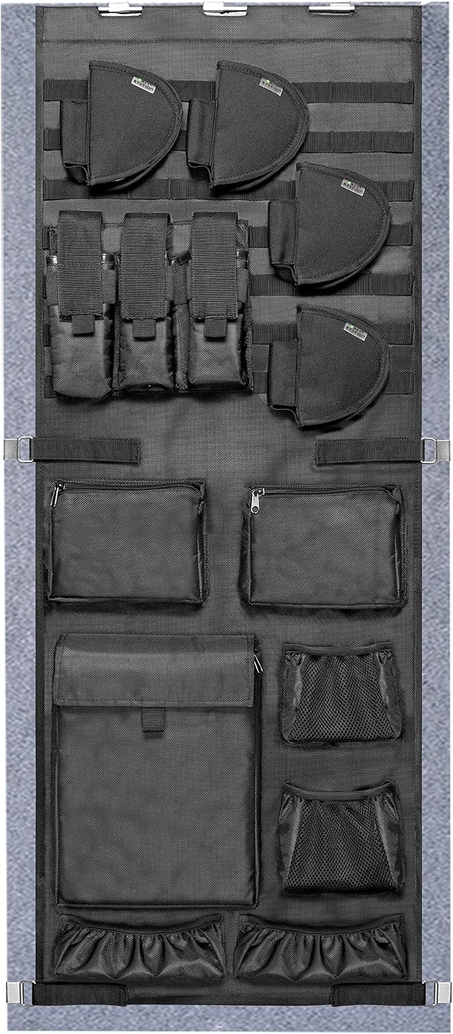 Organiz. puerta caja armas soporte bolsa cargadores