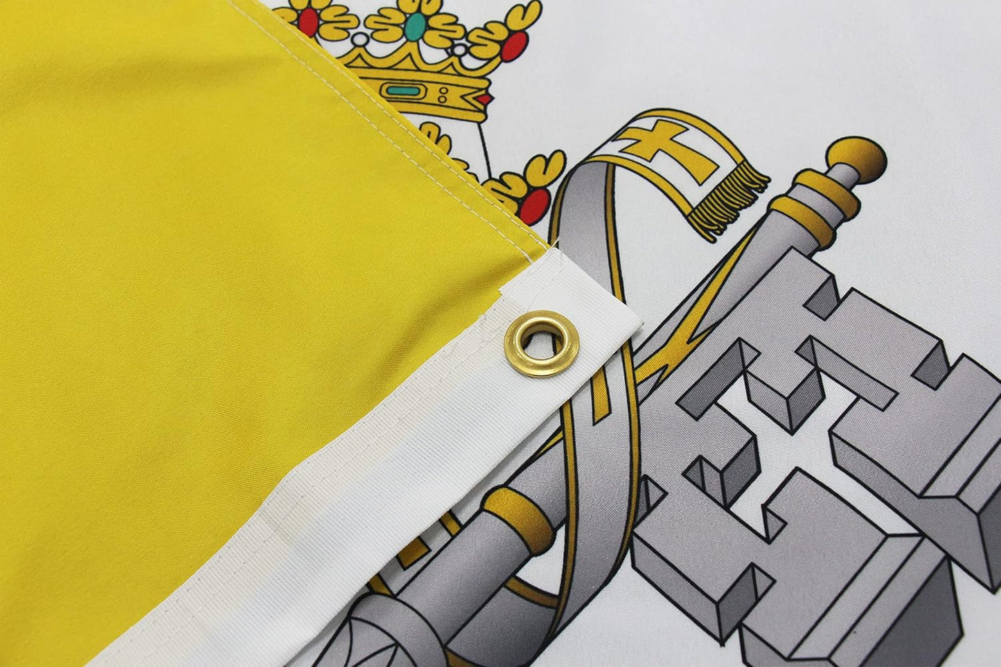 Bandera Vaticano 3x5ft doble cara con ojales latón