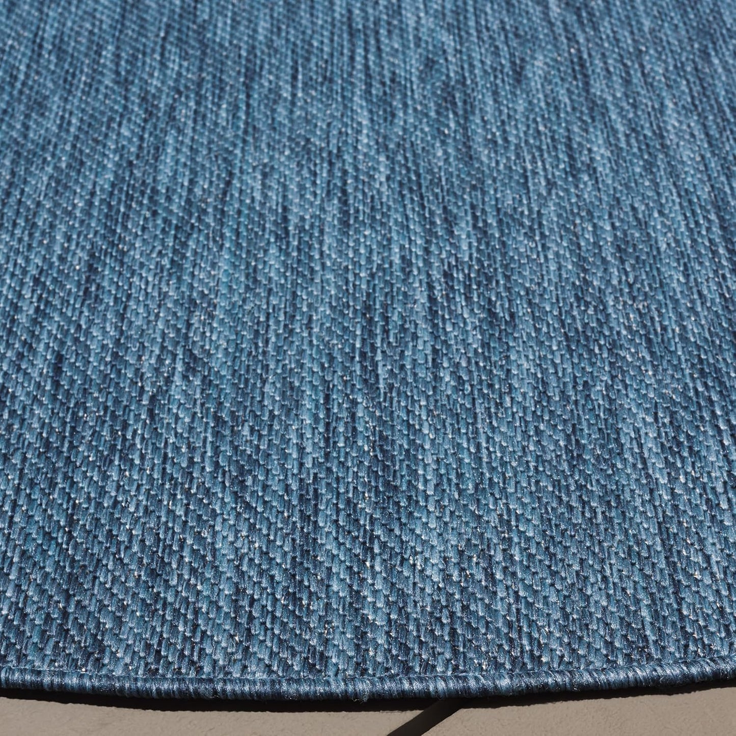 Alfombra redonda 6.7ft azul resistente BHS274M