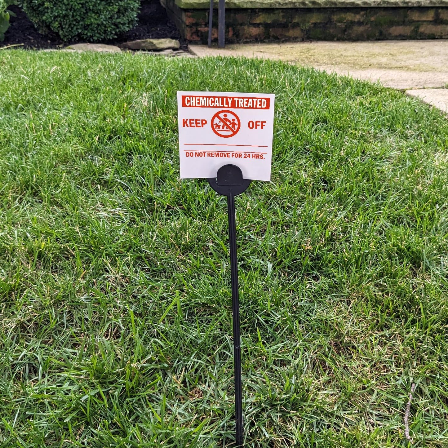 20 Carteles Plástico HDPE 16mil Estaca Verde/Blanco