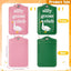 Etiquetas equipaje Silly Goose 2 Pzas Rosado y Verde