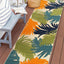 Alfombra contemporánea floral 2'7"x8' multicolor
