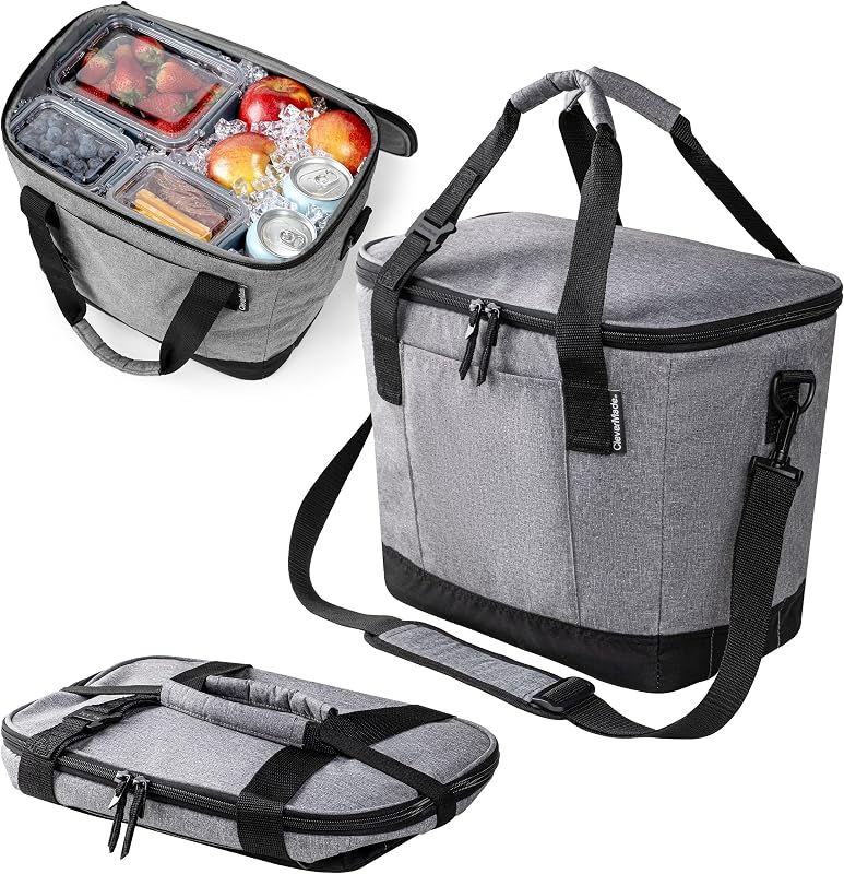 Hielera plegable 30 latas correa hombro para viajes