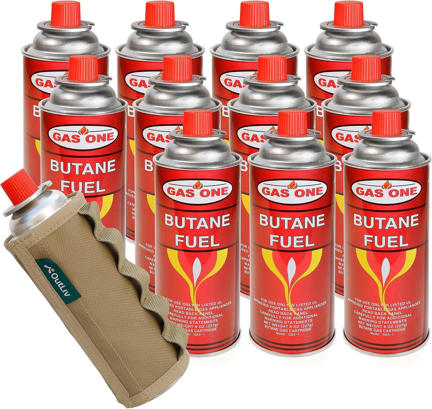 Funda protectora butano 8oz para estufa de campamento